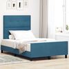 vidaXL Cama tipo Box Spring Azul Oscuro 120 x 200 cm Terciopelo