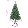 vidaXL &Aacute;rbol de Navidad con 300 LED con soporte Verde 180 cm PVC