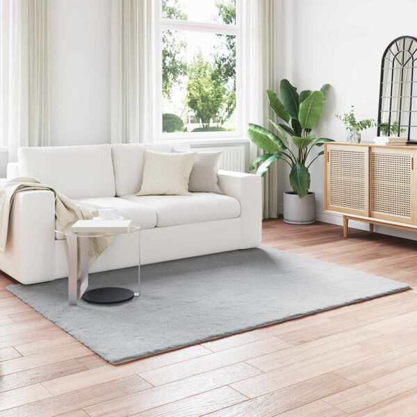 vidaXL Alfombra de Piel Sint&eacute;tica de Conejo Olite Gris 120 x 170 cm