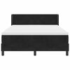 vidaXL Cama tipo Box Spring con colch&oacute;n Negro 200 x 140 cm Terciopelo