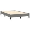 vidaXL Cama box spring con colchón tela gris oscuro 120x190 cm