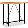 vidaXL Mesa de bar de madera maciza de acacia 120x60x107 cm
