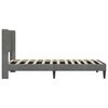 vidaXL Estructura de cama Gris oscuro 80 x 200 cm Terciopelo