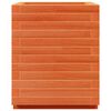 vidaXL Jardinera madera maciza de pino marr&oacute;n cera 40x40x49,5 cm