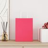 vidaXL Bolsas de papel con asas 50 uds rosa 21x11x28 cm