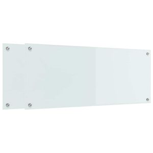 vidaXL Salpicadero de cocina 2 pcs 100 x 40 cm vidrio templado