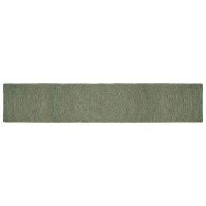 vidaXL Alfombras de &aacute;rea Verde oliva 60 x 400 cm yute