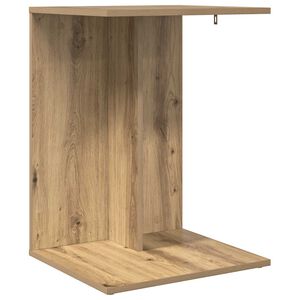 vidaXL Mesa lateral Roble artisan 45 x 40 x 62,5 cm