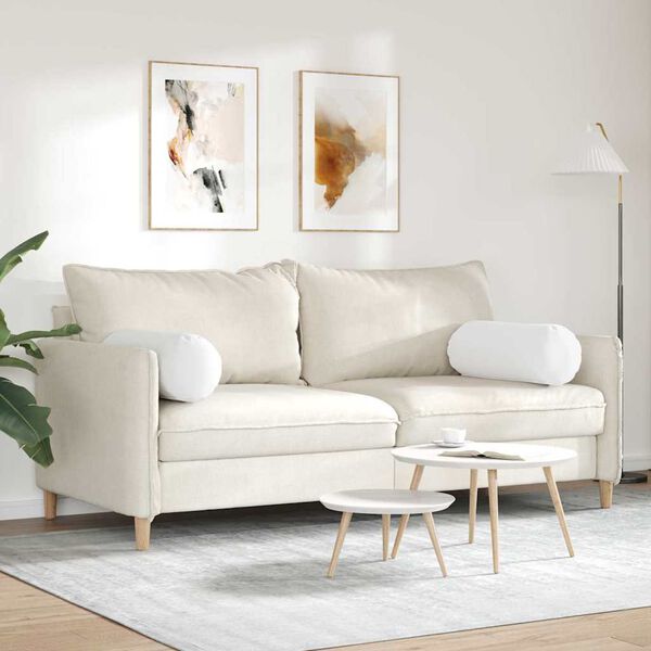 vidaXL Cojines Bolster 2 pcs Ø 25 x 70 cm tela