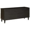 vidaXL Mueble de TV con cajón Negro y dorado 100 x 33 x 46 cm