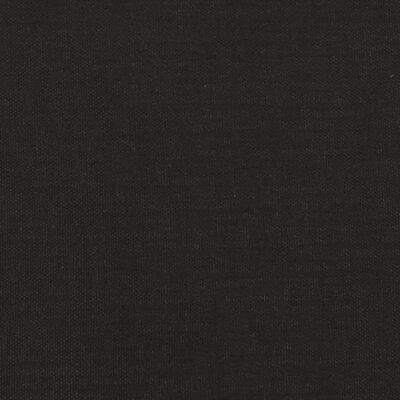 vidaXL Sofá de 3 plazas de tela negro 210 cm