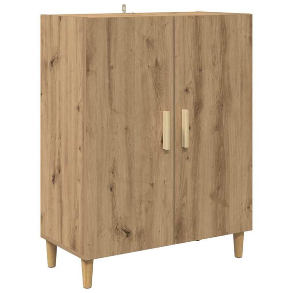 vidaXL Vitrina Roble artesanal 70 x 34 x 90 cm Madera contrachapada
