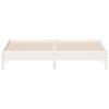 vidaXL Estructura de cama sin colchón madera maciza blanca 200x200 cm