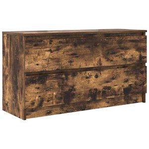 vidaXL Mueble de TV madera de ingenier&iacute;a roble ahumado 100x35x54 cm
