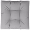 vidaXL Coj&iacute;n para sof&aacute; de palets de tela gris 80x80x12 cm