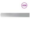 vidaXL Bordes para c&eacute;sped 50 uds 15x103 cm acero galvanizado