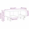 vidaXL Soporte de TV Roble ahumado 68,5 x 35 x 35 cm