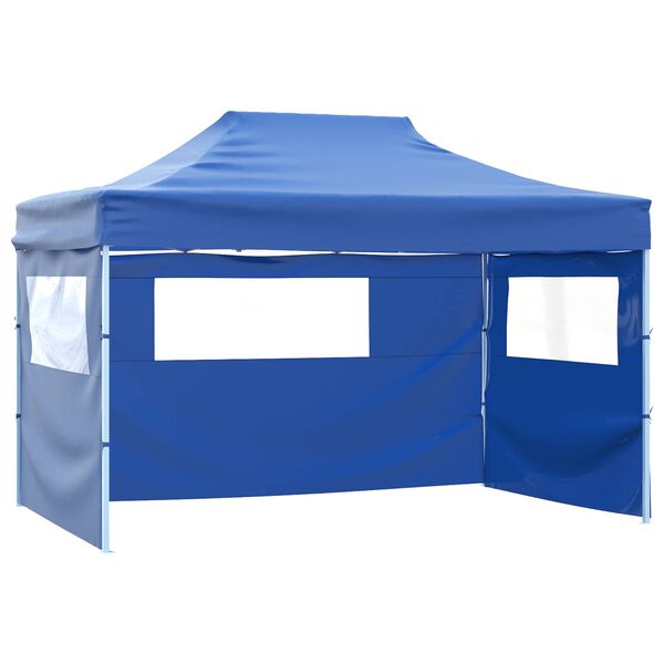 vidaXL Carpa de Fiesta Azul 291 x 431 x 315 cm Tela Oxford