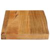 vidaXL Tablero de mesa borde natural madera maciza mango 50x20x2,5 cm