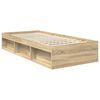 vidaXL Estructura de cama con cabecera Roble Sonoma 90 x 190 cm