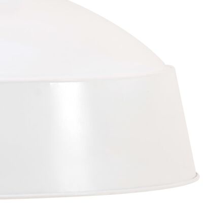vidaXL Lámpara colgante industrial 58 cm blanca E27