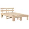 vidaXL Estructura de cama Natural 140 x 190 cm Madera de pino macizo