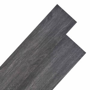 vidaXL Tableros de Suelo Negro y 5,26 m&sup2; 18 uds. PVC