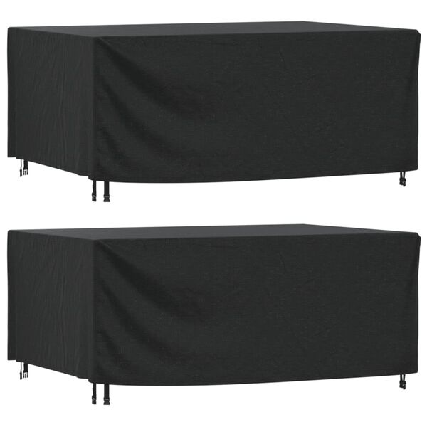 vidaXL Cubiertas de muebles jard&iacute;n 2uds impermeable 420D 225x143x90cm