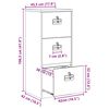 vidaXL Mueble archivador con caj&oacute;n Rosa 45,5 x 42 x 106,5 cm