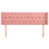 vidaXL Cabecero de terciopelo rosa 147x16x78/88 cm