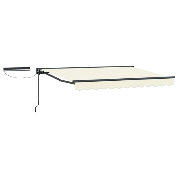 vidaXL Toldo Retr&aacute;ctil El&eacute;ctrico Crema 2,5 x 2 m