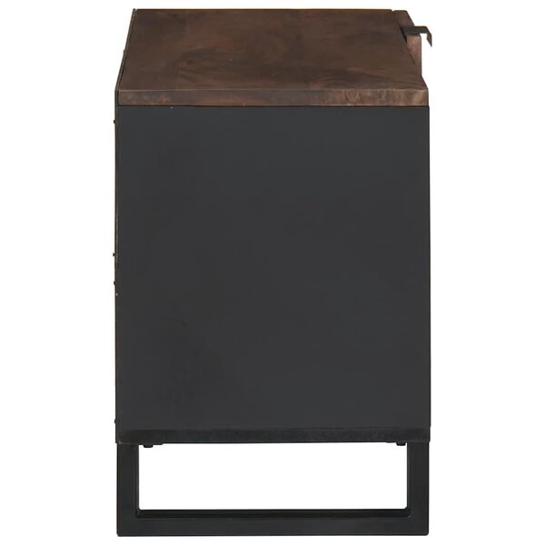 vidaXL Unidades de TV Nogal 80 x 33 x 46 cm Madera contrachapada