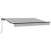 vidaXL Toldo manual 2,5 x 2 m Gris Claro 100% Poli&eacute;ster