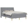 vidaXL Estructura de cama con colch&oacute;n Gris Claro 120 x 190 cm