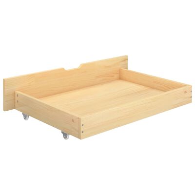 vidaXL Estructura de cama con 2 cajones madera maciza pino 180x200 cm