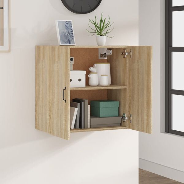 vidaXL Armario de pared madera contrachapada roble Sonoma 60x31x60 cm