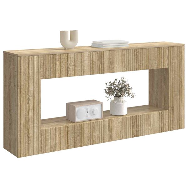 vidaXL Mesa Consola Roble Sonoma 155 x 29 x 74 cm Madera de ingenier&iacute;a