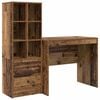 vidaXL Escritorio Madera vieja 135,5 x 50 x 127 cm 2 uds.