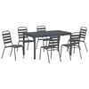 vidaXL Conjunto de Comedor de Jard&iacute;n 7 pcs Antracita