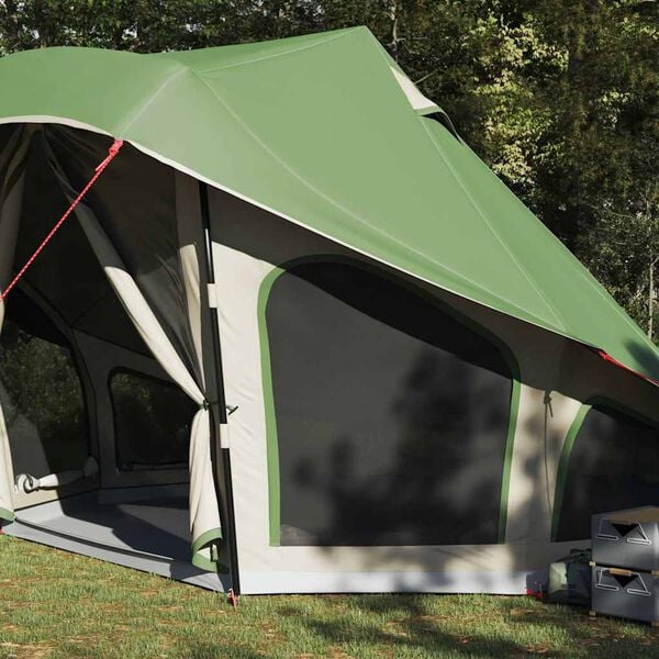vidaXL Tienda Tipi Familiar con techo Manual Verde 508 x 470 x 300 cm