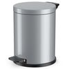Hailo Papelera con pedal Solid plateado M 12L