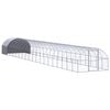 vidaXL Gallinero de exterior de acero galvanizado 3x20x2 m