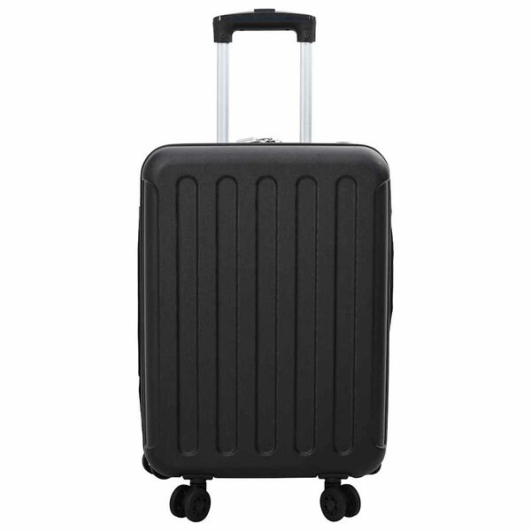 vidaXL Maleta con cerradura Negro 34 x 23 x 55.5 cm Plástico ABS