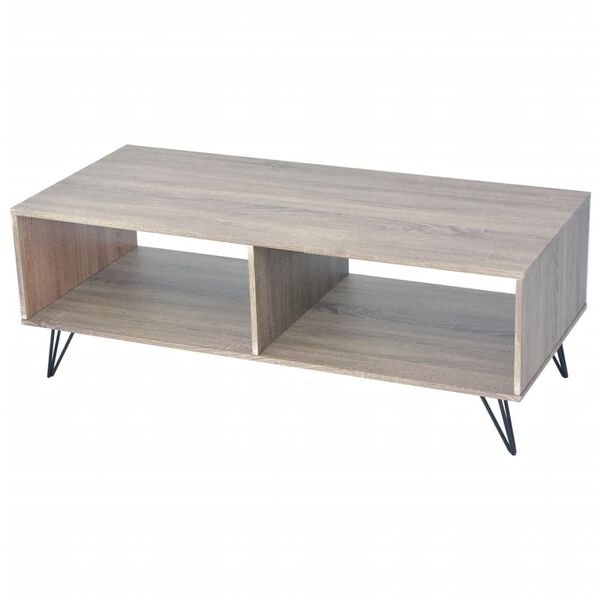 vidaXL Mueble de TV/mesa de centro gris 110x50x40 cm