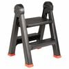 vidaXL Escalera Manual Negro y rojo 46 x 30 x 63 cm PP y elast&oacute;mero