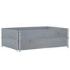 vidaXL Collares de palets 2 uds madera maciza de pino gris 120x80 cm
