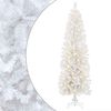 vidaXL &Aacute;rbol Navide&ntilde;o Artificial Delgado 180 cm 300 LED Blanco C&aacute;lido