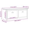 vidaXL Banco de pasillo con caj&oacute;n BODO Marr&oacute;n miel 118 x 40 x 50 cm