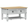 vidaXL Mesa de Caf&eacute; con caj&oacute;n 85 x 50 x 45 cm Madera de pino macizo