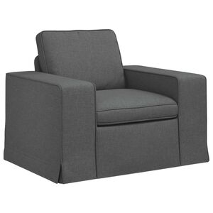 vidaXL Sof&aacute; Gris oscuro 103 x 80 x 82 cm tela